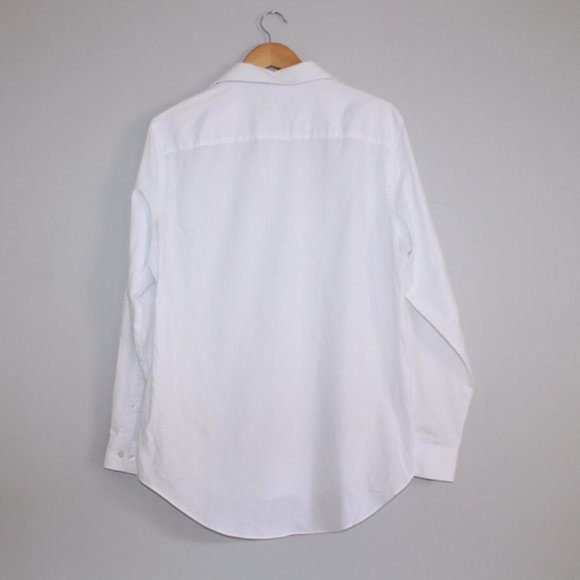 Van Heusen Button Down Longsleeve Shirt White 15.5 - Picture 3 of 7